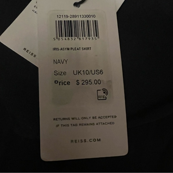 NWT Reiss Iris pleated midi skirt - Picture 6 of 6
